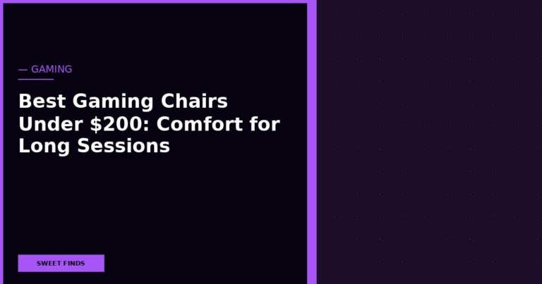 Best Gaming Chairs Under $200: Comfort for Long Sessions Without the Herman Miller Price